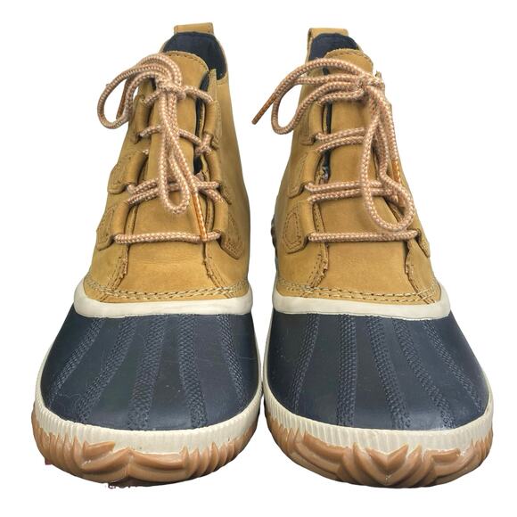 Sorel Women’s Out and About Brown Leather Duck Boot Size US 11 - Picture 7 of 11